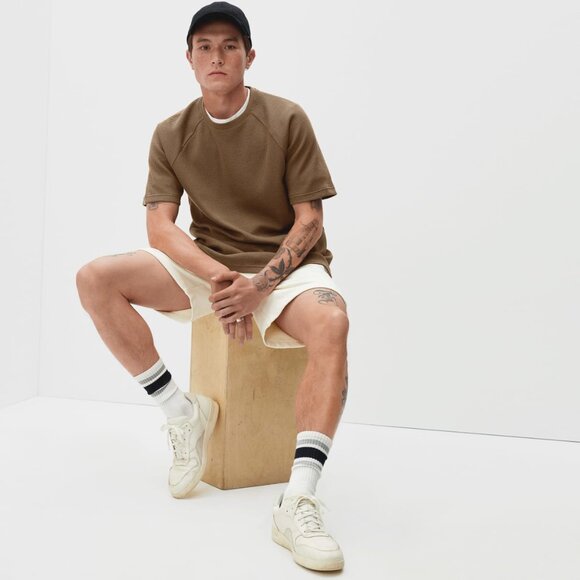 Everlane Organic Cotton Waffle Weave T-Shirt NWT - Picture 3 of 4